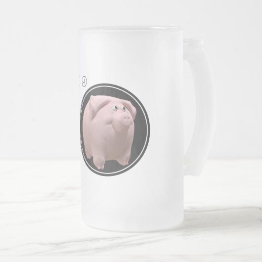 Happy PIg 2019 3D Frosted Glass Mok 2 (Voorkant rechts)