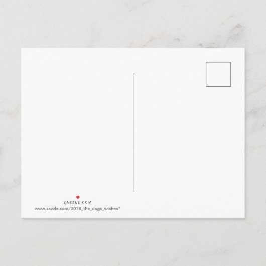 Happy PIg 2019 3D Kies Kleur Briefkaart 1 (Achterkant)