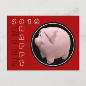 Happy PIg 2019 3D Kies Kleur Briefkaart 1 (Voorkant)