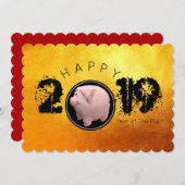 Happy PIg 2019 Original 3D Flat Kaart 1 (Voorkant / Achterkant)