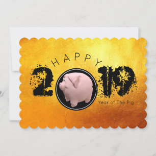 Happy PIg 2019 Original 3D Flat Kaart 1