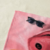 Happy Pig Beach Handdoek (In situ)