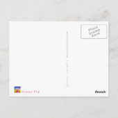 Happy Pig Briefkaart (Achterkant)