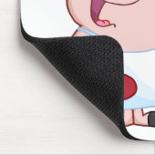 Happy pig Chef met sausvork Muismat (Hoek)