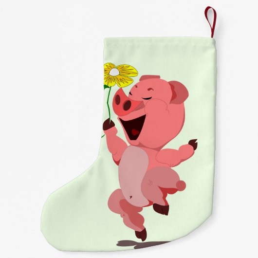 Happy Pig Christmas Stocking Kleine Kerstsok (Achterkant)