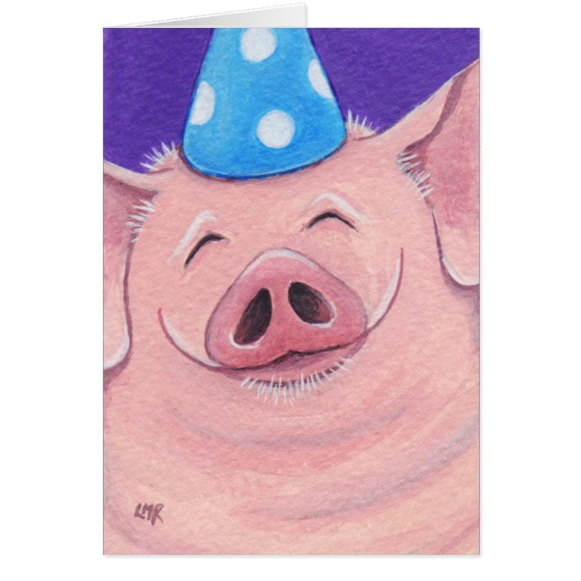 Happy Pig die een illustratie van het Pet van de P (Voorkant)