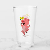 Happy Pig Funny Glass Glas (Voorkant)