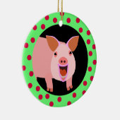 Happy Pig Holiday Ornament (Rechts)