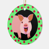 Happy Pig Holiday Ornament (Links)