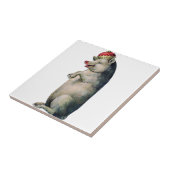 Happy pig king tegeltje (Zijkant)