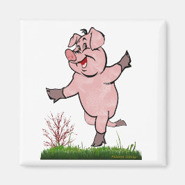 Happy Pig Magnet