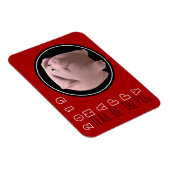 Happy PIg Nieuw aangepast jaar 3D Kies Kleur PhM2 Magneet (Rechterzijde)