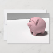 Happy PIg Nieuwjaar 2019 gepersonaliseerde flatkaa Kaart (Achterkant)