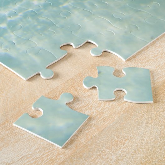Happy Pig op de Beach Jigzaag Puzzle Legpuzzel (Zijkant)