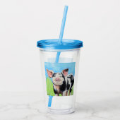 Happy Pig Painting Acryl Drinkbeker (Achterkant)