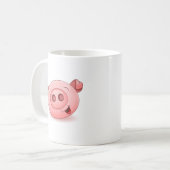 Happy Pig-pictogram Koffiemok (Voorkant links)