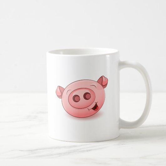 Happy Pig-pictogram Koffiemok (Rechts)