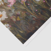 Happy Pig Pink Wildflowers Decoupage Tissuepapier (Detail)