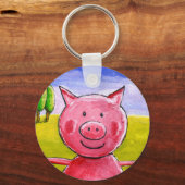 Happy Pig Sleutelhanger (Voorkant)