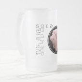 Happy PIg Year Birthday 3D Frosted Glass Mok 1 (Voorkant links)