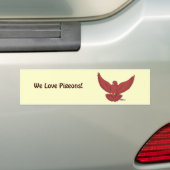 Happy Pigeon Bumpersticker (Op auto)