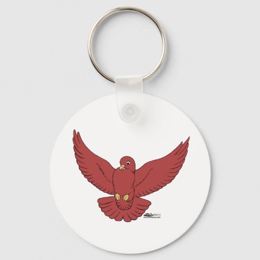 Happy Pigeon Sleutelhanger (Voorkant)