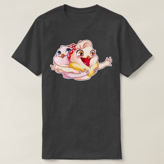 Happy Pigeons T-shirt (Design voorkant)