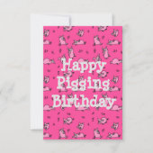 Happy Pigging Birthday Funny Card (Voorkant)