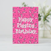 Happy Pigging Birthday Funny Card (Staand voorkant)