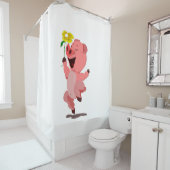 Happy Piggy Douchegordijn (In situ)