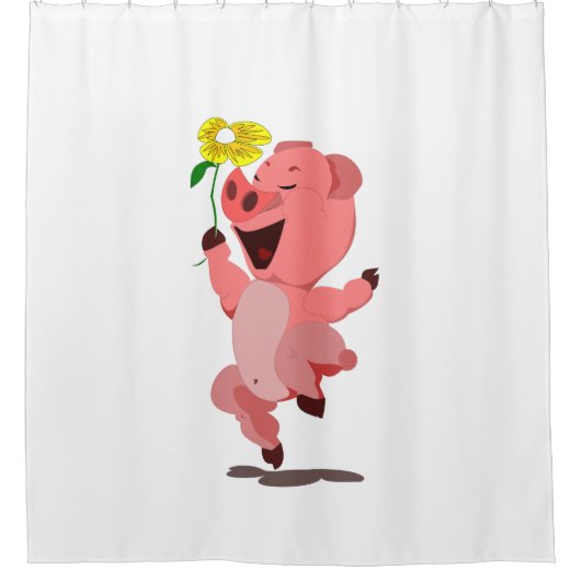 Happy Piggy Douchegordijn (Voorkant)