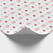 Happy Piggy Wrapping Paper Cadeaupapier (Hoek)