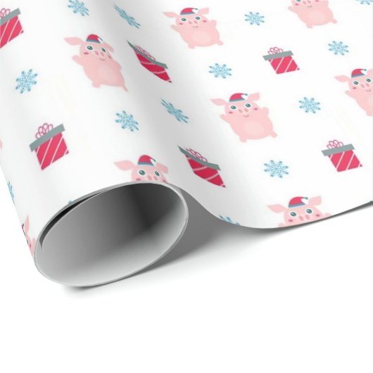Happy Piggy Wrapping Paper Cadeaupapier (Rol Hoek)