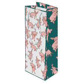 Happy piglet wijnzak wijn cadeautas