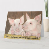 Happy Piglets Kaart (Voorkant)