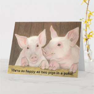 Happy Piglets Kaart