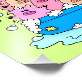 Happy Pigs Art Print Foto Afdruk (Hoek)