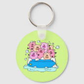 Happy Pigs Sleutelhanger (Voorkant)