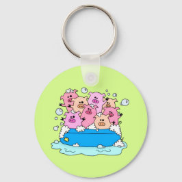 Happy Pigs Sleutelhanger