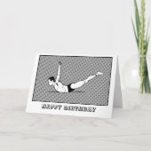 Happy Pilates Birthday Card Swan Dive Kaart (Voorkant)