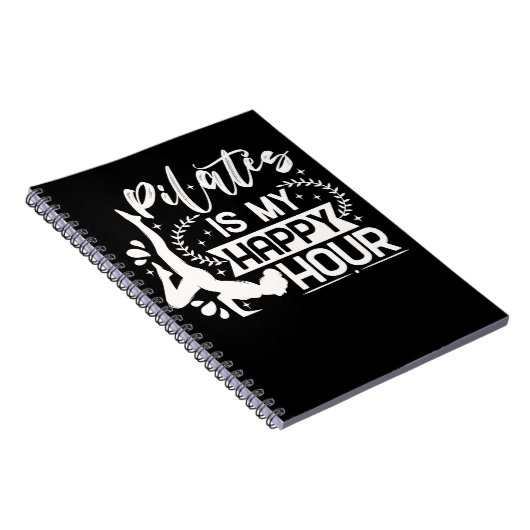 Happy Pilates Instructor Girl Funny Pilates Lover Notitieboek (Rechterzijde)