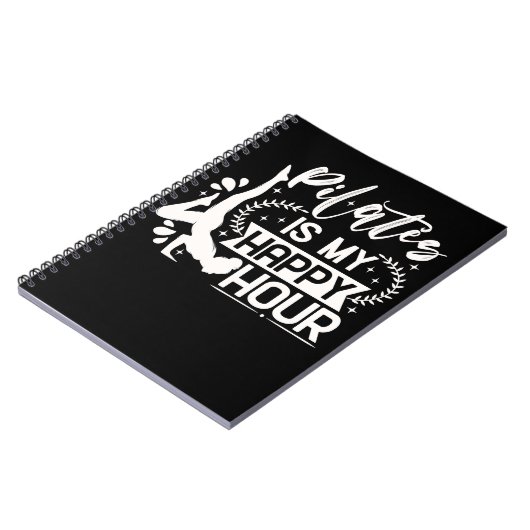 Happy Pilates Instructor Girl Funny Pilates Lover Notitieboek (Linkerzijde)