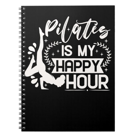 Happy Pilates Instructor Girl Funny Pilates Lover Notitieboek (Voorkant)