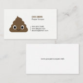 Happy Pile - Cute Poop Emoji | Financiering Visitekaartje (Voorkant / Achterkant)