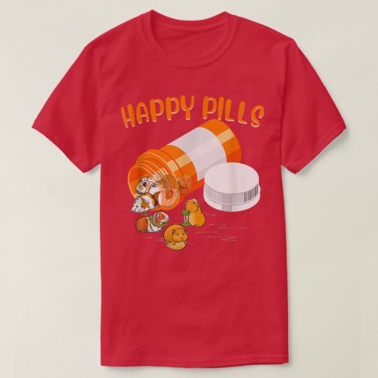 Happy Pill Guinea Pig 726 T-shirt (Design voorkant)