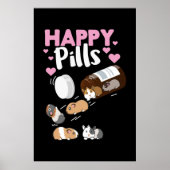 Happy Pill Guinea Pig Poster (Voorkant)