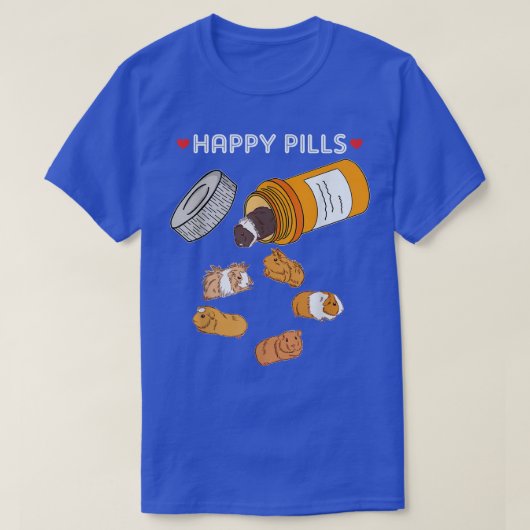 Happy Pill Guinea Pig T-Shirt (Design voorkant)
