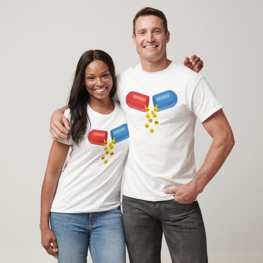 Happy Pill: positieve motieven T-shirt (Unisex)