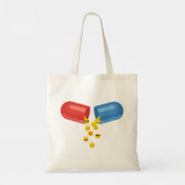 Happy Pill: positieve motieven Tote Bag (Achterkant)