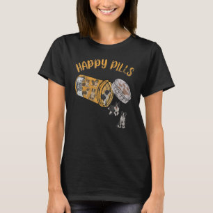 Happy Pills Border Collie Dog T-shirt